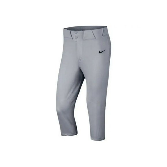 Nike Men's Knicker Baseball Pants Grey BQ6432-052 Size Small FREE SHIPPING - Picture 1 of 6